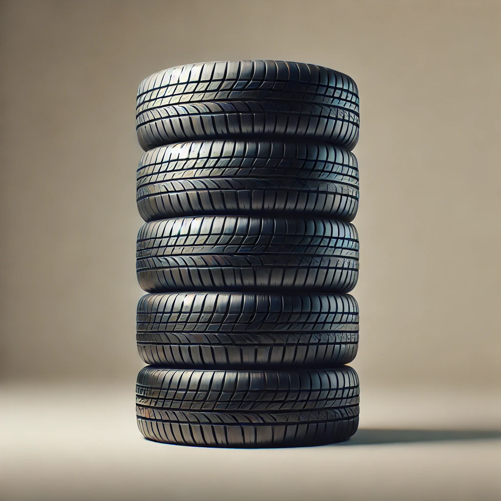 Tires stacked